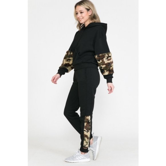 Pants - LAST ONE!🖤 Olive Camo Faux Fur 🖤 Women's & Youth Set